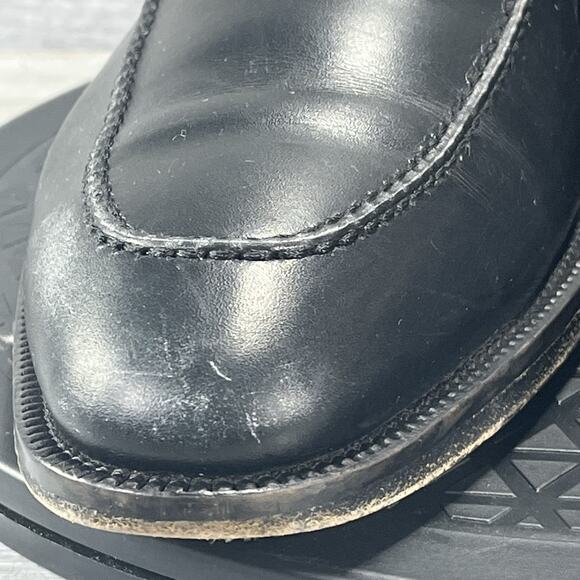 Magnanni Men's Basilio Black Leather Oxford Apron Toe Made in Spain Size 9.5 M - Picture 4 of 11